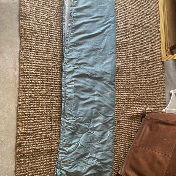 Blue gray insulated curtains/drapes with matching sheers. Target. - Picture 1 of 7